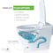 Anzzi Echo Elongated Smart Toilet Bidet in White with Auto Open, Auto Flush, Voice and Wifi Controls TL-ST950WIFI-WH - alternate 3